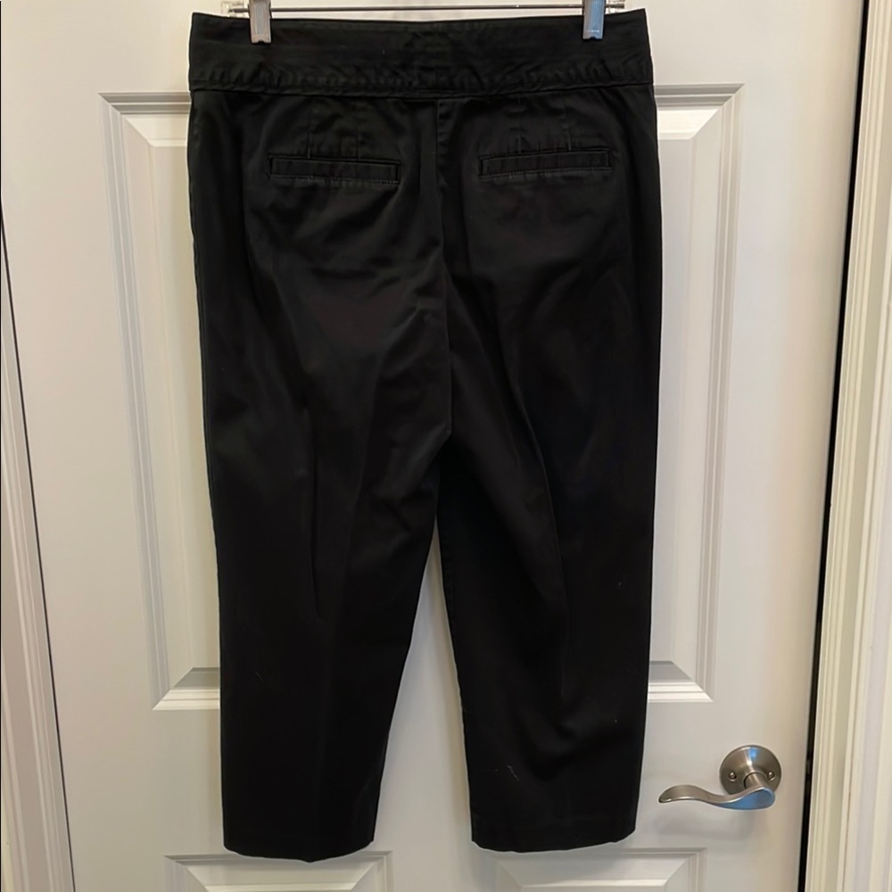 Style & Co Black Cropped Pants Stretchy EUC Capris size 8 - Picture 5 of 12